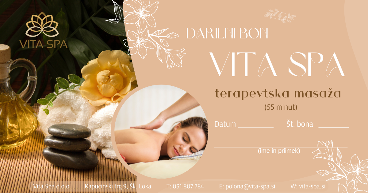 Darilni bon - TERAPEVTSKA MASAŽA
